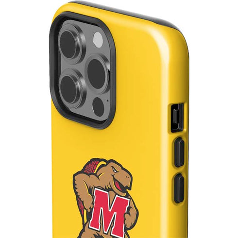 University of Maryland Terps Yellow iPhone 15 Pro Impact Case